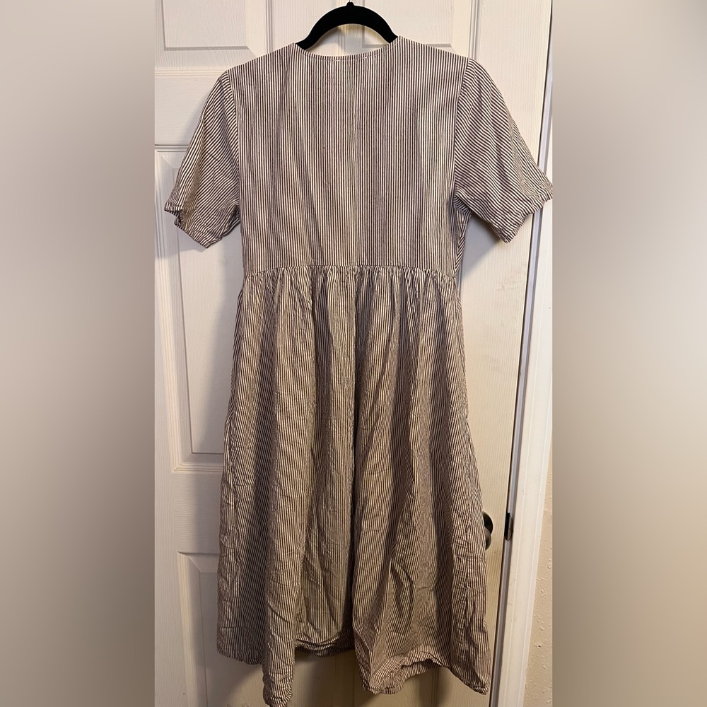 Neuflora cotton dress with front ties size S/M - Picture 2 of 2